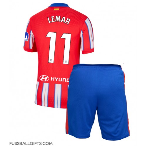 Atletico Madrid Thomas Lemar #11 Fußballbekleidung Heimtrikot Kinder 2024-25 Kurzarm (+ kurze hosen)